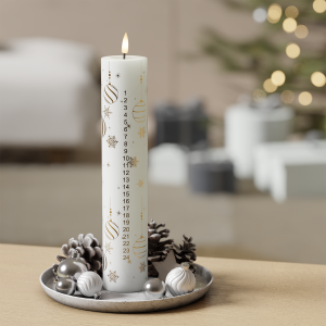 LED Kalenderkerze – Gold | Deluxe Home Art Shop DE