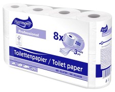 Toilettenpapier 3-lagig Harmony Professional 250 Blatt FSCR-zertifiziert, 8 Stk. | Verpackungsteam