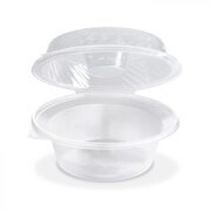 Salatschalen klar mit Dipfach im Domdeckel 2100ml, PP, 25 Stk. | Verpackungsteam