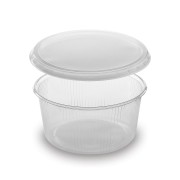 Rundbecher klar 250 ml mit Deckel PP tiefkühl- microwellengeeignet, 250 Stk. | Verpackungsteam