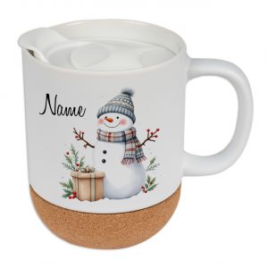 Tasse mit Deckel & Kork mit Namen | Graz Design