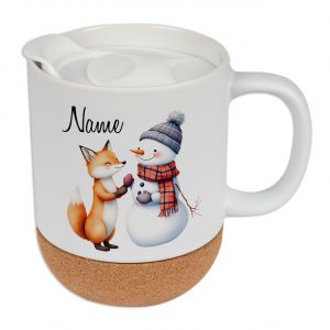 Weihnachtstasse mit Deckel & Kork | Graz Design