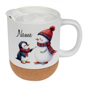 Tasse mit Deckel & Kork mit Namen | Graz Design