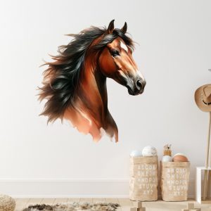 Pferde Wandtattoo Braun | Graz Design
