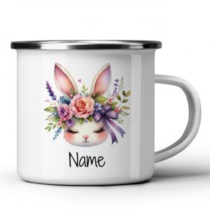 Personalisierte Emaille-Tasse Osterhase | Graz Design