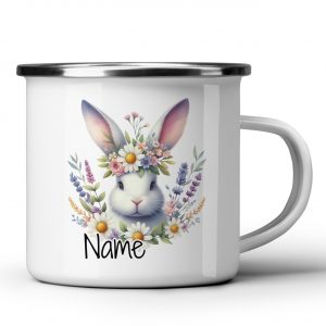 Emaille-Tasse mit Namen und Oster Motiv | Graz Design