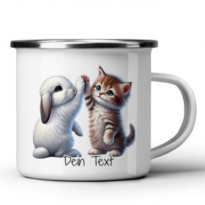 Personalisierte Emaille-Tasse | Graz Design