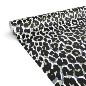 Klebefolie Möbelfolie selbstklebende Folie Dekofolie matt 0,45x2m PVC-frei Leopard Grau | tischschutz