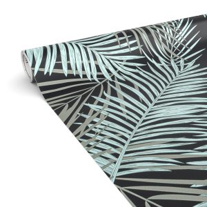 Klebefolie Möbelfolie selbstklebende Folie Dekofolie matt 0,45x2m PVC-frei Palmenblätter | tischschutz