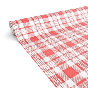 Klebefolie Möbelfolie selbstklebende Folie Dekofolie matt 0,45x2m PVC-frei Karo Rot | tischschutz