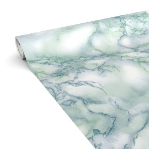 Klebefolie Möbelfolie matt selbstklebende Dekofolie Möbel 0,45x2m PVC-frei Marmor Blau | tischschutz