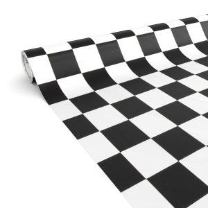 Klebefolie Möbelfolie selbstklebende Folie Dekofolie matt 0,45x2m PVC-frei Schwarz Weiß | tischschutz