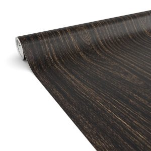 Klebefolie Möbelfolie matt selbstklebende Dekofolie Möbel 0,45x2m PVC-frei Holzoptik Eiche Schwarz | tischschutz