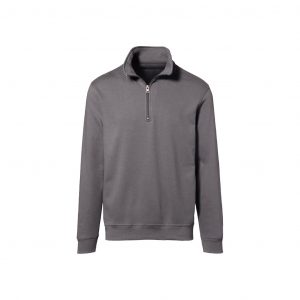 KRÄHE Premium Zip-Sweatshirt, grau, 5XL | Krähe Workwear