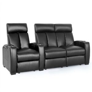 Zinea Kinosessel Comfortline Action Stoff (3er Loveseat Rechts Stoff Braun) | Hidden Audio DE