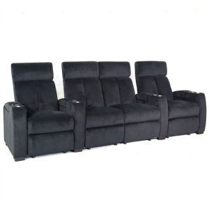 Zinea Kinosessel Comfortline Action Stoff (4er Loveseat Mitte Stoff Rot) | Hidden Audio DE