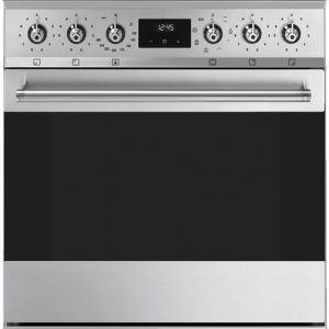 SMEG Stand-Elektroherd mit Glaskeramikfeld C6IMXM2 (Edelstahl) | Premiumshop 24