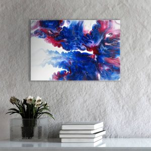 Acryl Pouring Bild 60x40cm “Red Infusion” Unikat – Raumzutaten.de | Online Shop | raumzutaten