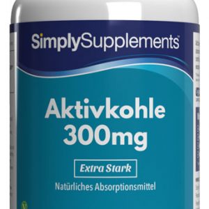 Aktivkohle 300mg – 180 Kapseln | SimplySupplements