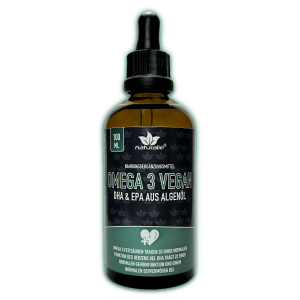 Omega 3 vegan – Algenöl 80% – reich an DHA und EPA – 100ml | naturalie.de