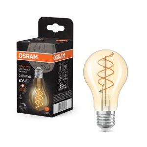 OSRAM Vintage 1906 Classic LED-Lampe Gold, 8W, 806lm, E27 , Comfort warm white | LEDVANCE