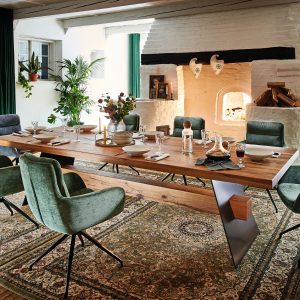 Massivholztisch Beany aus Balkeneiche | massive-naturmoebel