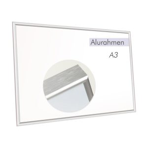 Bilderrahmen A3 Alurahmen mit Echtglas | Mondland