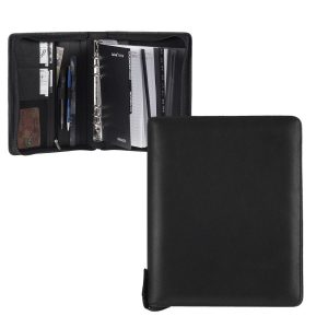 Bind Leder Terminplaner A5 Reißverschluss Kalender | Ordnung und mehr