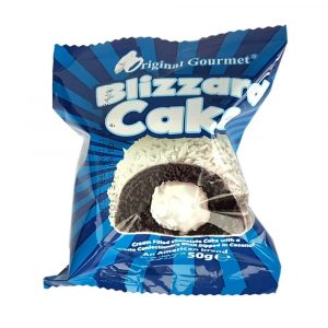 25,00 €/kg Blizzard Cake, Schokotörtchen mit Cremefüllung, 50g | usa-food