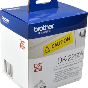 Brother PT Etiketten DK22606 gelb 62mm x 15,24m Rolle | Tonerpreis