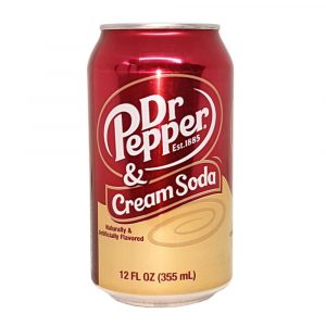 3,52 €/l Dr Pepper & Cream Soda, 355ml, Softdrink USA -355ml (MHD 20.02.2025) | usa-food