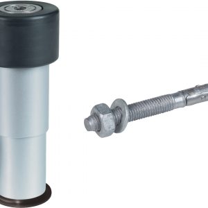 Türstopper außen aus Aluminium (höhenverstellbar) | Gartentorschliesser