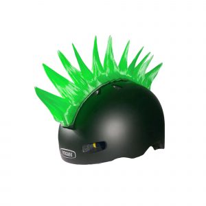 EGX Green Spike | Grüner Irokesenkamm für Helme | Fahrradhelm DE