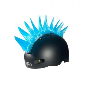 EGX Light Blue Spike | Hellblauer Irokesenkamm für Helme | Fahrradhelm DE