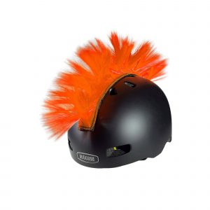 EGX Orange Mohawk | Oranger Irokesenkamm für Helme | Fahrradhelm DE