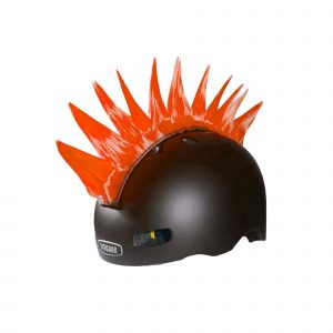 EGX Orange Spike | Oranger Irokesenkamm für Helme | Fahrradhelm DE