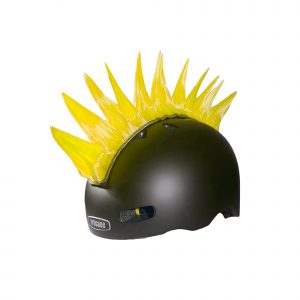 EGX Green Spike | Grüner Irokesenkamm für Helme | Fahrradhelm DE