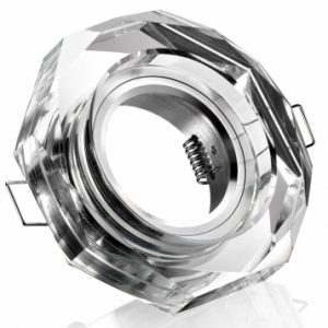 Einbaurahmen klares Kristallglas Stern – Schnellspannkopf – vertieft | bigE