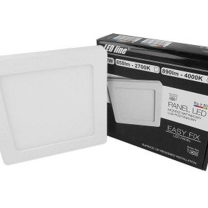 Flacher Einbau- Aufbaustrahler Karl eckig 230Volt | jungeslicht.de