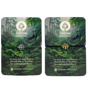 1 Armband pflanzt 5 Bäume “Gold (weißes Band)” | Laguna