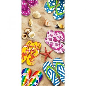 Bouton Strandtuch Liegetuch Saunatuch Duschtuch 76×152 Beach Slipper Strand 2140 | Betten Hofmann