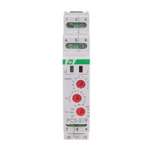 F&F PCS-519-12V Zeitrelais 12V AC/DC 10 Zeitfunktionen Multifunktion 2Wechsler | elotronics