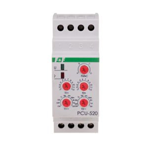 F&F PCU-520-24V Zeitrelais 24V AC/DC Multifunktion 2Wechsler | elotronics