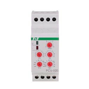 F&F PCU-520UNI Zeitrelais 12V bis 240V AC/DC Multifunktion 2Wechsler | elotronics