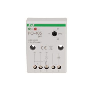 F&F PO-405-24V Zeitrelais 24V AC/DC mit verzögerten Impulsen 1Schliesser | elotronics