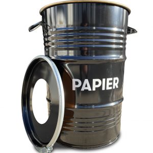 BinBin papier Industrielles Ölfass Papierbehälter Mülleimer | Barrelkings.com