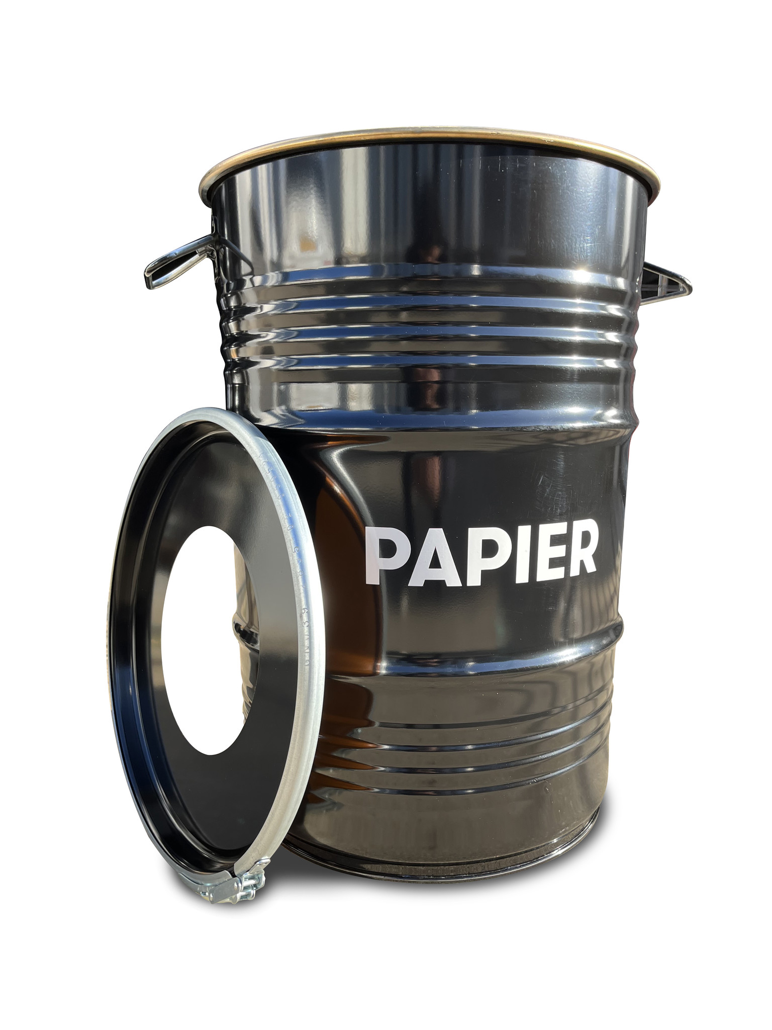 BinBin papier Industrielles Ölfass Papierbehälter Mülleimer | Barrelkings.com