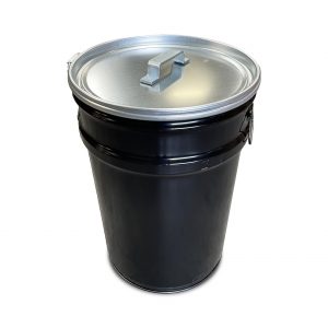 BinBin Silber 60L olfass Mülleimer mit Deckel | Barrelkings.com
