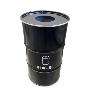 BinBin Hole 120L Pfanddosen Sammelbehälter mit Lochdeckel | Barrelkings.com