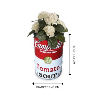 Campbell’s Soup Retro Industrial 60L Ölfass-Pflanzgefäß | Barrelkings.com